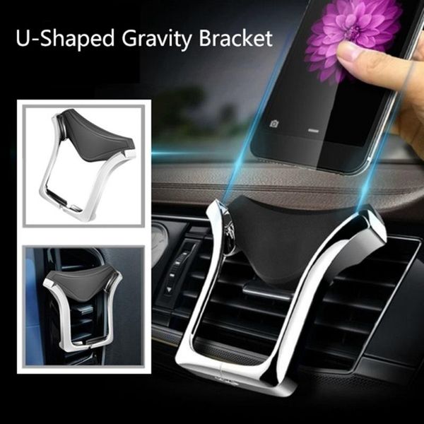 universal gravity car phone holder for in u shape air vent mount stand mobile telefon tutucu cell mounts & holders
universal gravity car phone holder for in u shape air vent mount stand mobile telefon tutucu cell mounts & holders