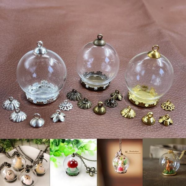 novelty items 30x20mm hollow round glass jar with setting crow base beads cap set vials pendant landscape bottle jewelry findings
novelty items 30x20mm hollow round glass jar with setting crow base beads cap set vials pendant landscape bottle jewelry findings