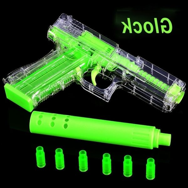 5444csnoobs new luminous glock airsoft pistol glow in the dark shell throw ejection toys gun outdoor sports airgun weapons for boys
5444csnoobs new luminous glock airsoft pistol glow in the dark shell throw ejection toys gun outdoor sports airgun weapons for boys