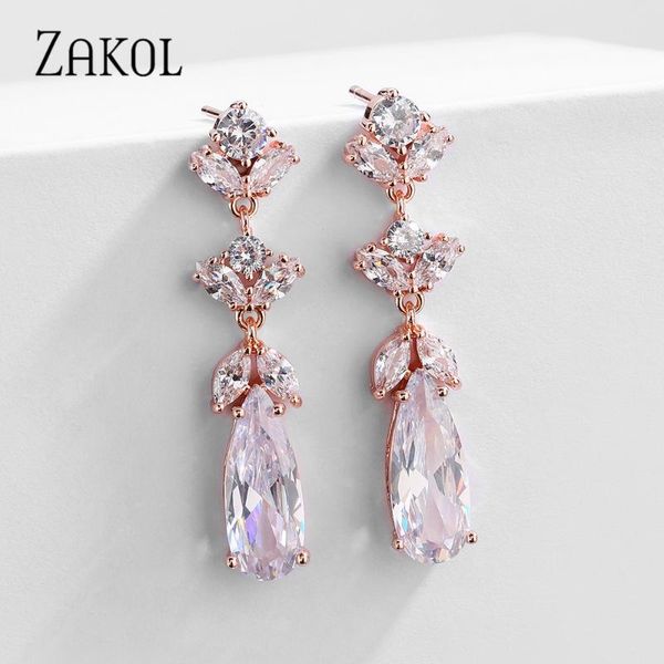dangle & chandelier zakol romantic super shiny cubic zirconia statement earrings women wedding party jewelry water drop cz earring, Silver
dangle & chandelier zakol romantic super shiny cubic zirconia statement earrings women wedding party jewelry water drop cz earring, Silver