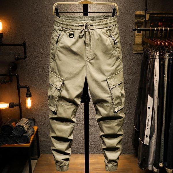 men's pants 2021 men spring military joggers streetwear male fashion casual cargo solid color loose trousers clothes w543, Black
men's pants 2021 men spring military joggers streetwear male fashion casual cargo solid color loose trousers clothes w543, Black