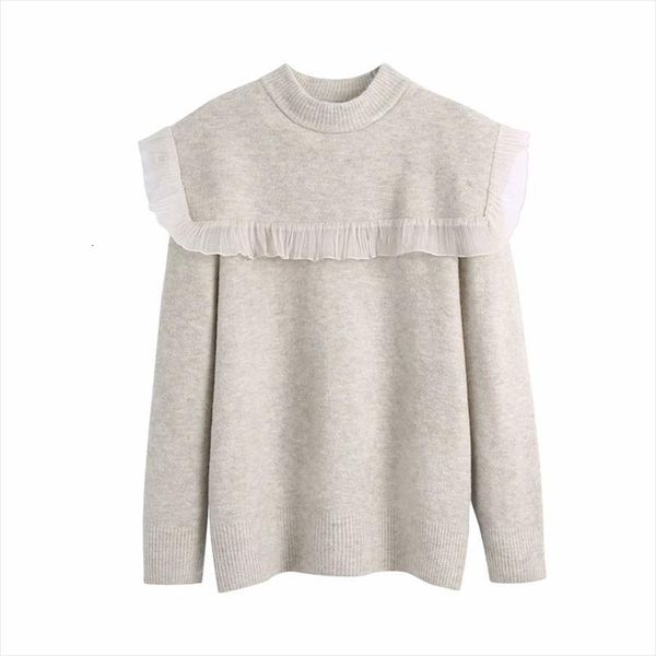 evfer women fashion patchwork womens sweaters ruffles za khaki knitted long pullover autumn female casual sleeve loose turtleneck, White;black
evfer women fashion patchwork womens sweaters ruffles za khaki knitted long pullover autumn female casual sleeve loose turtleneck, White;black