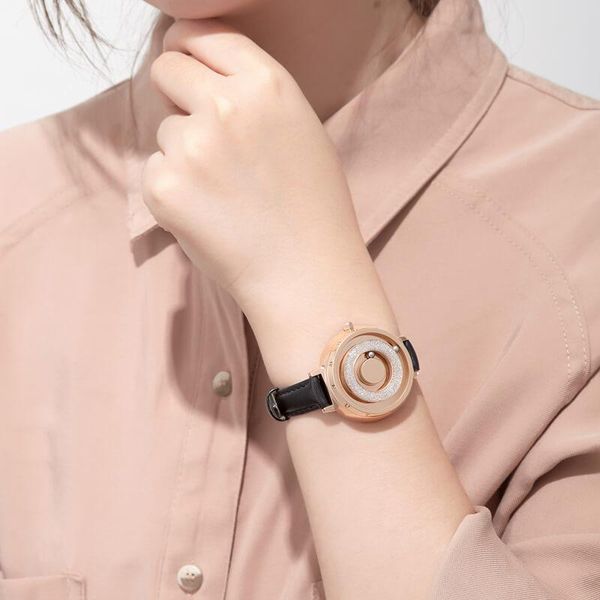 wristwatches creative watches women magnetic ball metal innovate multifunctional casual quartz sports watch for female, Slivery;brown
wristwatches creative watches women magnetic ball metal innovate multifunctional casual quartz sports watch for female, Slivery;brown
