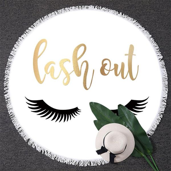towel blessliving eyelash round beach gold black white blanket cute eyes yoga mat with tassel stylish girls love lips tapestry
towel blessliving eyelash round beach gold black white blanket cute eyes yoga mat with tassel stylish girls love lips tapestry