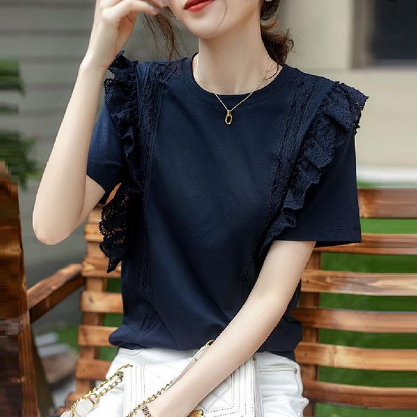 women's t-shirt 2021 style round neck simple plain short sleeve ladies fashion loose fashionable summer, White
women's t-shirt 2021 style round neck simple plain short sleeve ladies fashion loose fashionable summer, White