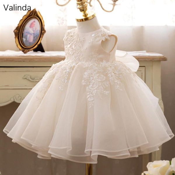 girl's dresses appliqued flower girl dress with bow holy first communion birthday party formal pageant, Red;yellow 
girl's dresses appliqued flower girl dress with bow holy first communion birthday party formal pageant, Red;yellow