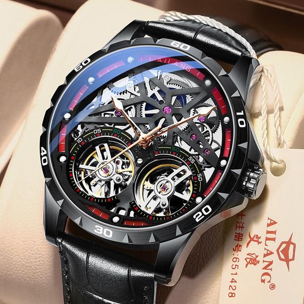 wristwatches ailang original men's watch double tourbillon automatic hollow-out machine men luminous waterproof 2021 design, Slivery;brown
wristwatches ailang original men's watch double tourbillon automatic hollow-out machine men luminous waterproof 2021 design, Slivery;brown