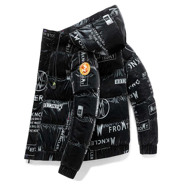 new men's cushioned winter jacket, thick hooded cotton parka, with lightweight collar print, fashion clothes, Black
new men's cushioned winter jacket, thick hooded cotton parka, with lightweight collar print, fashion clothes, Black