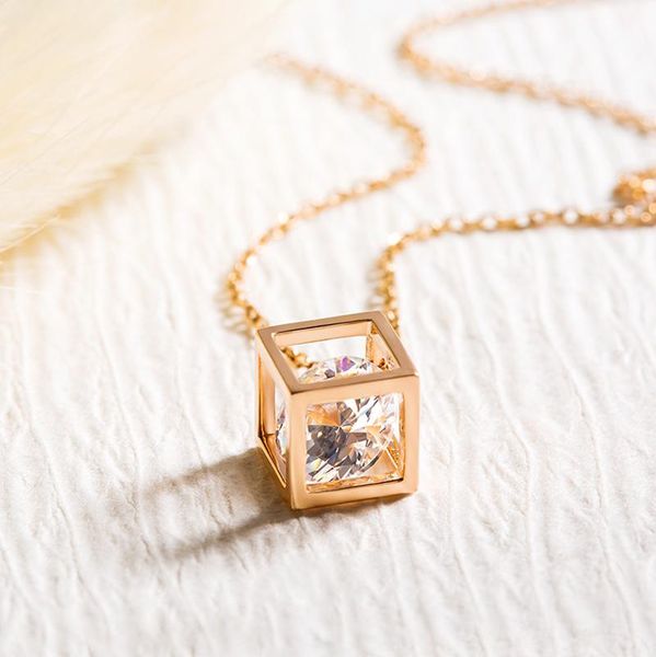 pendant necklaces crystal rhinestone cube square rose gold/gold/silver color titanium steel necklace jewelry mother's day gift(gn243)
pendant necklaces crystal rhinestone cube square rose gold/gold/silver color titanium steel necklace jewelry mother's day gift(gn243)