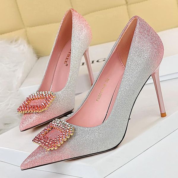 women 9.5cm high heels stiletto glitter sequins pumps female crystal buckle wedding bridal girls scarpins shoes dress, Black
women 9.5cm high heels stiletto glitter sequins pumps female crystal buckle wedding bridal girls scarpins shoes dress, Black