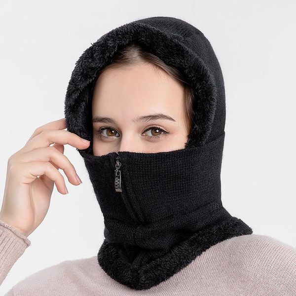 beanie/skull caps women's knitted hat autumn and winter ear protection plus velvet thickened one-piece windproof cold bib headgear, Blue;gray
beanie/skull caps women's knitted hat autumn and winter ear protection plus velvet thickened one-piece windproof cold bib headgear, Blue;gray