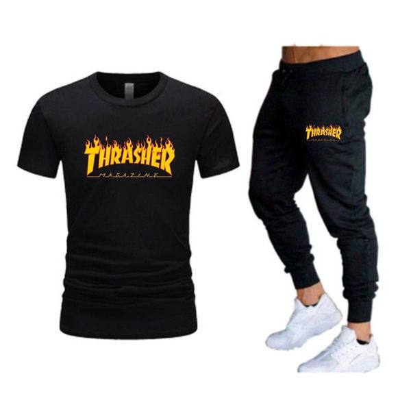 men's tracksuits -selling summer t-shirt pants set casual brand fitness jogger t shirt hip hop fashion tracksuit flames, Gray
men's tracksuits -selling summer t-shirt pants set casual brand fitness jogger t shirt hip hop fashion tracksuit flames, Gray