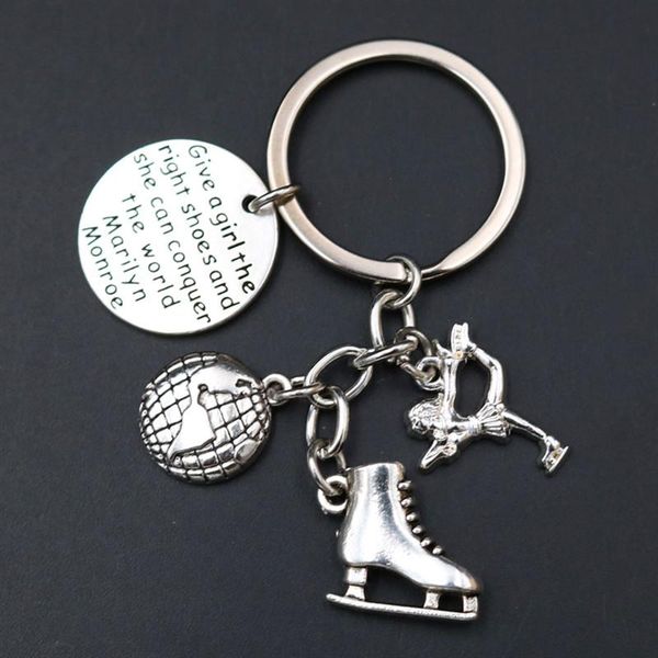 keychains wkoud 1pcs give a girl the right shoes & she can conquer world tag ballet / figure skating charms motivational keychain a714, Silver
keychains wkoud 1pcs give a girl the right shoes & she can conquer world tag ballet / figure skating charms motivational keychain a714, Silver