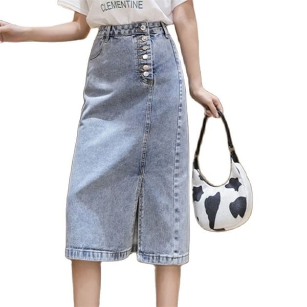fashion women's denim skirts spring/summer breasted slit high waist and thin all-match hip skirt 210520, Black
fashion women's denim skirts spring/summer breasted slit high waist and thin all-match hip skirt 210520, Black