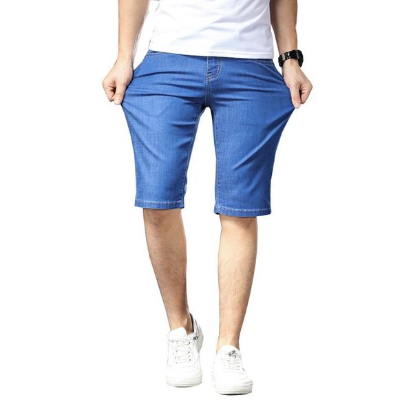 men's shorts extra large size casual denim oversize breathable elastic waist knee length summer loose men plus, White;black
men's shorts extra large size casual denim oversize breathable elastic waist knee length summer loose men plus, White;black
