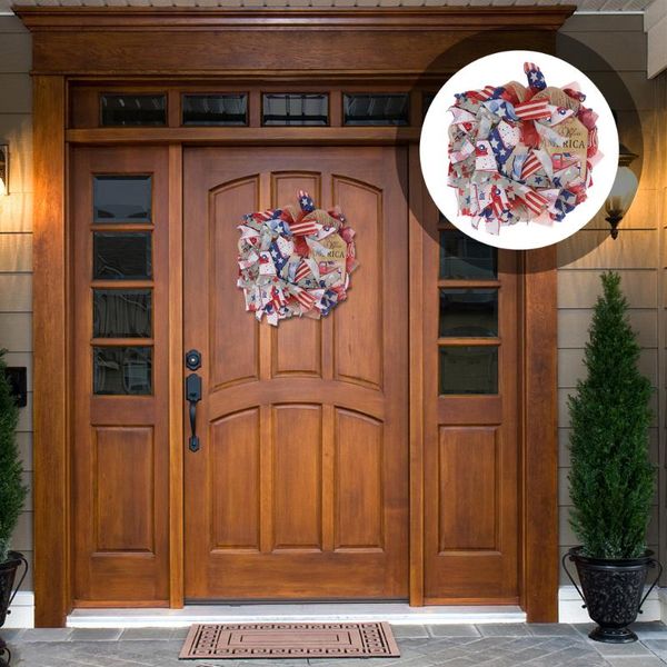 decorative flowers & wreaths 1pc 4th of july door wreath independence day hanging pendant
decorative flowers & wreaths 1pc 4th of july door wreath independence day hanging pendant