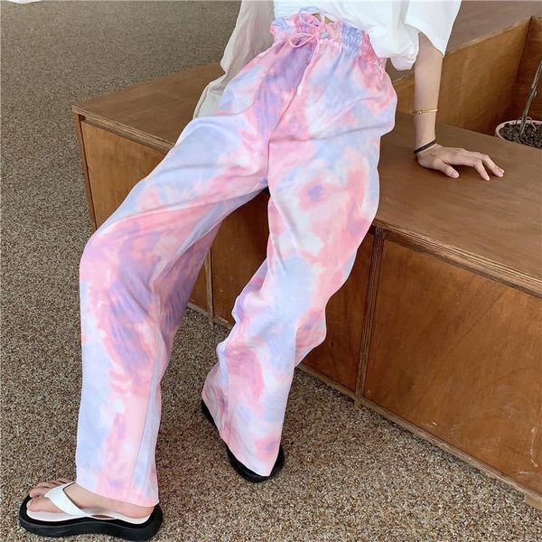 women's pants & capris women 2021 autumn female loose thin solid trousers fashion casual streetwears korean natural waist tie-dye wide-, Black;white
women's pants & capris women 2021 autumn female loose thin solid trousers fashion casual streetwears korean natural waist tie-dye wide-, Black;white