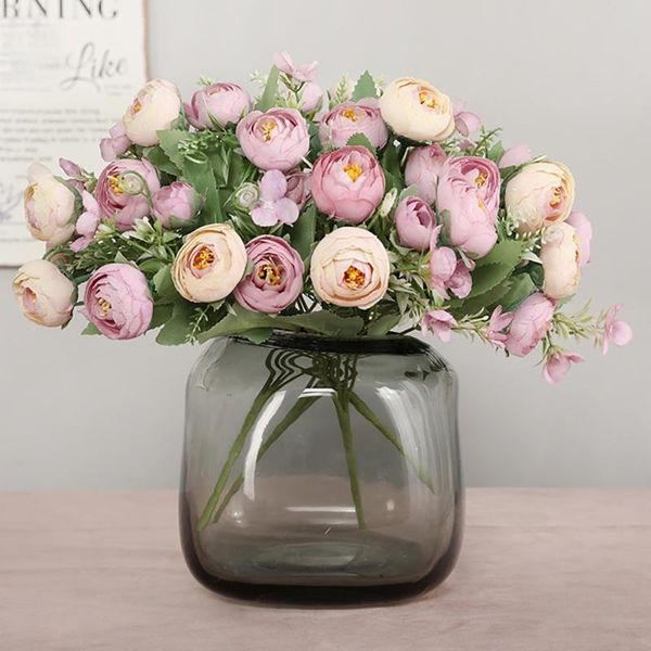 decorative flowers & wreaths 4 heads 2 small buds artificial silk tea rose flower bouquet home wedding decor fake diy party craft
decorative flowers & wreaths 4 heads 2 small buds artificial silk tea rose flower bouquet home wedding decor fake diy party craft