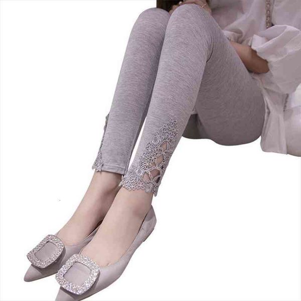 black splicing fitness cotton women legging knitted high elastic hollow lace diamond spring autumn ankle length trousers
black splicing fitness cotton women legging knitted high elastic hollow lace diamond spring autumn ankle length trousers