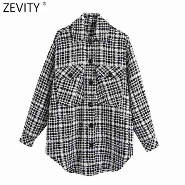 autumn winter women vintage black white plaid shirt coat femme long sleeve casual loose pocket jacket chic ct630 210420, Black;brown
autumn winter women vintage black white plaid shirt coat femme long sleeve casual loose pocket jacket chic ct630 210420, Black;brown