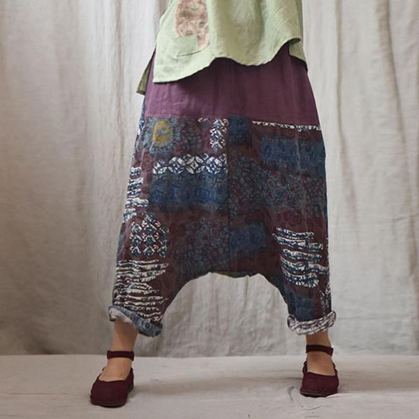 women's pants & capris fairynatural oversize ladies retro harem print floral 2021 summer loose female elastic waist trouser chinese sty, Black;white
women's pants & capris fairynatural oversize ladies retro harem print floral 2021 summer loose female elastic waist trouser chinese sty, Black;white
