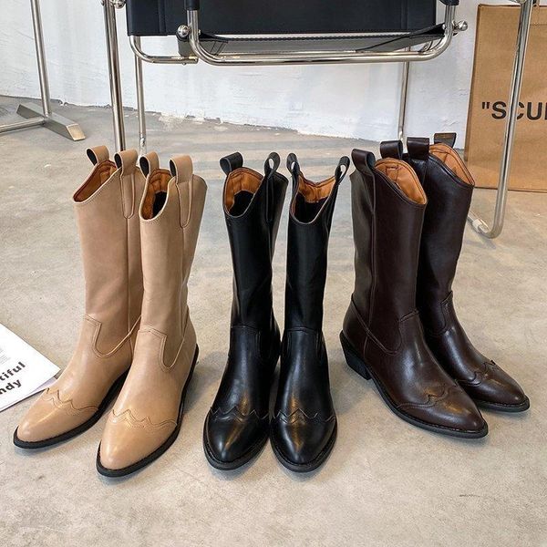boots 2021 ins retro women shoes autumn winter pu leather slip on pointed toe 5cm high heels ladies, Black
boots 2021 ins retro women shoes autumn winter pu leather slip on pointed toe 5cm high heels ladies, Black