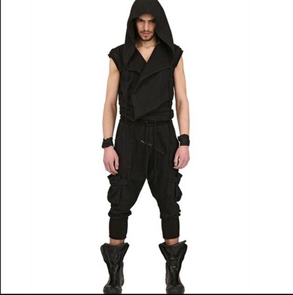 men's pants 27-44 2021 clothing fashion tooling small feet harlan loose jumpsuit plus size male one piece trousers singer costumes, Black
men's pants 27-44 2021 clothing fashion tooling small feet harlan loose jumpsuit plus size male one piece trousers singer costumes, Black