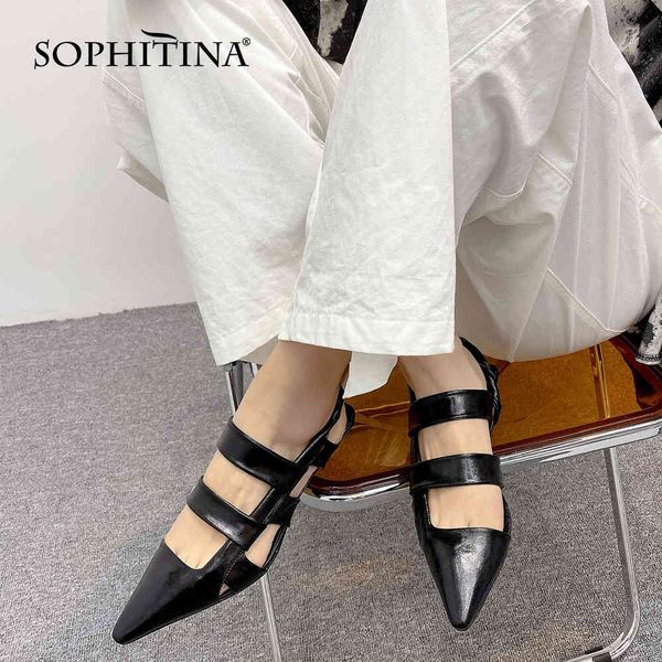 sophitina pumps woman pink pointed toe t-strap band hollow out narrow slingbackls low wedge heel offcie lady shoes po1048 210513, Black
sophitina pumps woman pink pointed toe t-strap band hollow out narrow slingbackls low wedge heel offcie lady shoes po1048 210513, Black