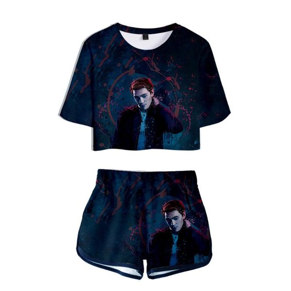 two piece dress riverdale archie andrews set 3d style fashion summer umbilical shirt woman casual cool, White
two piece dress riverdale archie andrews set 3d style fashion summer umbilical shirt woman casual cool, White