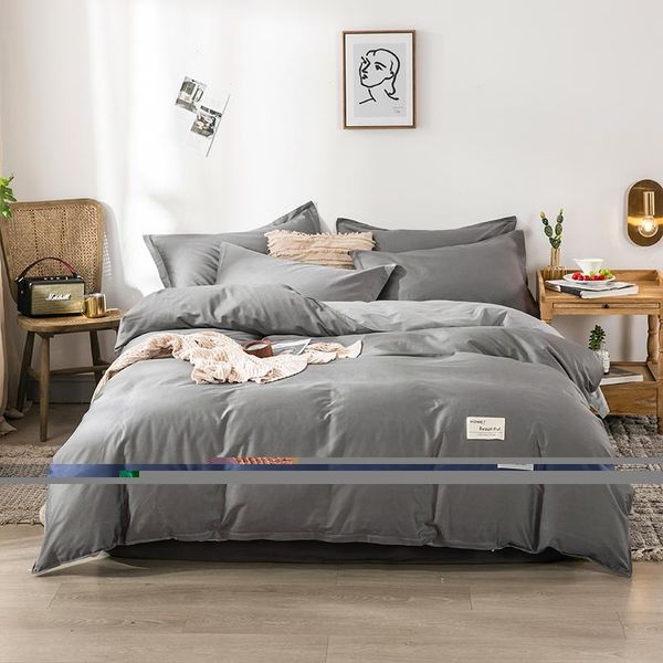pure color bedding sets cotton twin full double duvet cover luxury fashion flat sheet pillow cases gray bedclothes
pure color bedding sets cotton twin full double duvet cover luxury fashion flat sheet pillow cases gray bedclothes