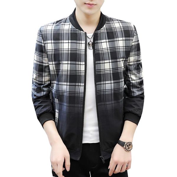 men's jackets men korean bomber fashion baseball collar casual plaid print, Black;brown
men's jackets men korean bomber fashion baseball collar casual plaid print, Black;brown