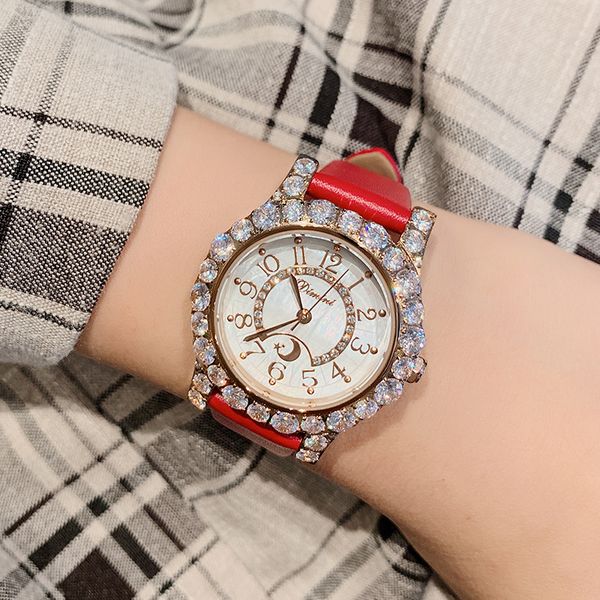 timini xingyue temperament diamond inlaid exquisite waterproof belt quartz watch women's watch, Slivery;brown
timini xingyue temperament diamond inlaid exquisite waterproof belt quartz watch women's watch, Slivery;brown