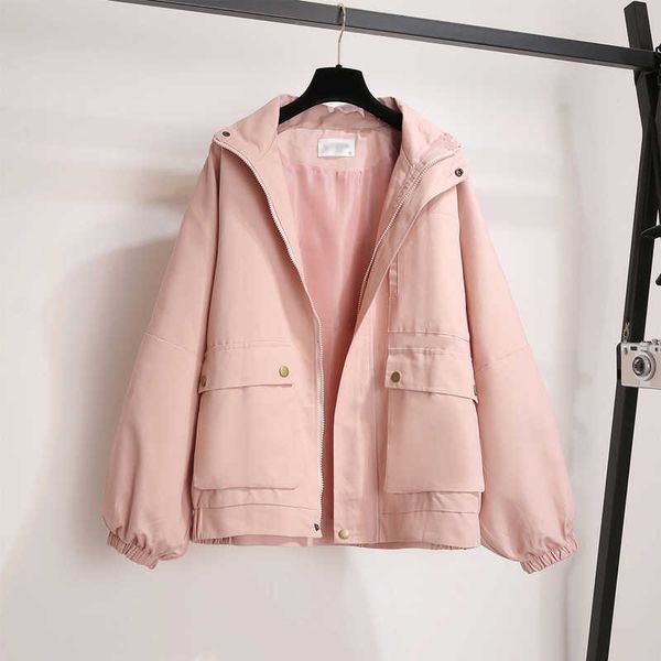 winter jacket solid color punk harajuku long sleeve large size loose vintage female ins couple cargo hooded pocket 210608, Black;brown
winter jacket solid color punk harajuku long sleeve large size loose vintage female ins couple cargo hooded pocket 210608, Black;brown
