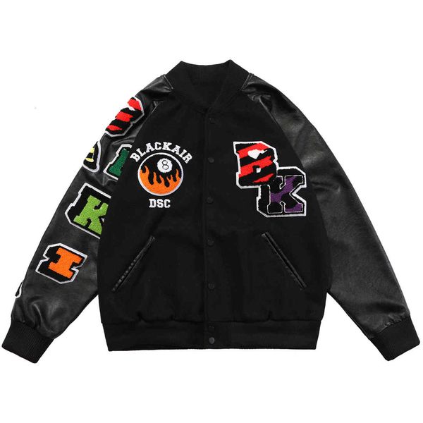 men's jackets artisanal man bomber jacket, baseball baggy hip hop style, pilot, harajuku, embroidered, lettered, vintage, Black;brown
men's jackets artisanal man bomber jacket, baseball baggy hip hop style, pilot, harajuku, embroidered, lettered, vintage, Black;brown