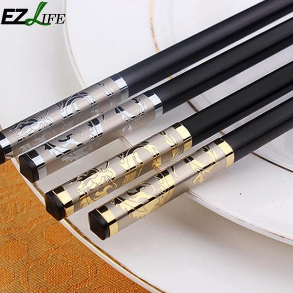 chopsticks 1 pair black chinese style retro cutlery traditional alloy environmental protection tableware
chopsticks 1 pair black chinese style retro cutlery traditional alloy environmental protection tableware