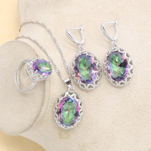 earrings & necklace luxury costume jewelry silver color wedding set for women colorful pendant ring gift box
earrings & necklace luxury costume jewelry silver color wedding set for women colorful pendant ring gift box