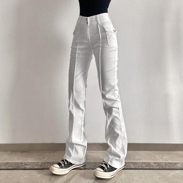 women's pants & capris 2021 y2k cargo casual mid waist 90s pocket skinny trousers harajuku women streetwear trendy clothing, Black;white
women's pants & capris 2021 y2k cargo casual mid waist 90s pocket skinny trousers harajuku women streetwear trendy clothing, Black;white