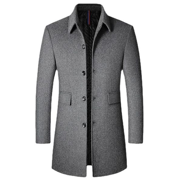 men's wool & blends men mid-length slim-fit woolen coat with stand-collar solid color casual for jacket style, Black
men's wool & blends men mid-length slim-fit woolen coat with stand-collar solid color casual for jacket style, Black