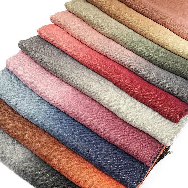 scarves muslim cotton hijab scarf women soild shimmer with gold wire two color pashmina long shawl wrap headband female head, Blue;gray
scarves muslim cotton hijab scarf women soild shimmer with gold wire two color pashmina long shawl wrap headband female head, Blue;gray
