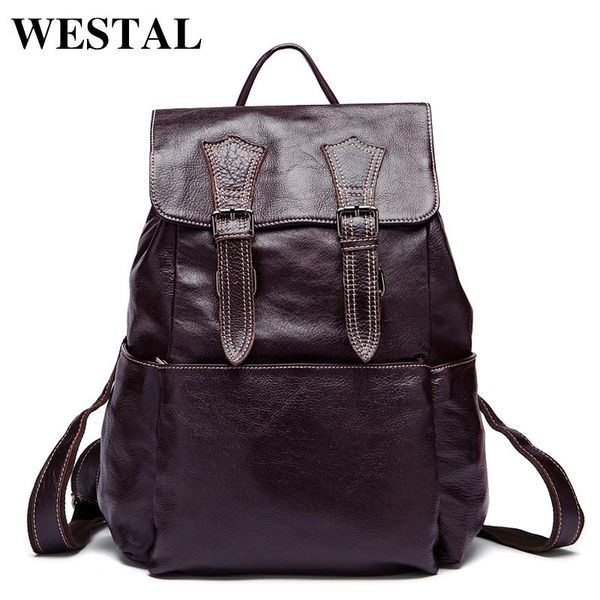 backpack westal men's male genuine leather travel bag mochilas lapcasual for men back pack 8387
backpack westal men's male genuine leather travel bag mochilas lapcasual for men back pack 8387