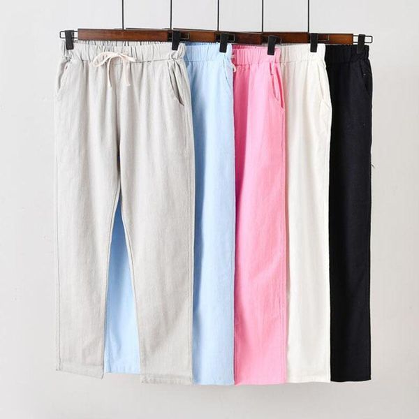 women's pants & capris cotton and linen female 2021 summer thin section elastic waist high harem wild casual a776, Black;white
women's pants & capris cotton and linen female 2021 summer thin section elastic waist high harem wild casual a776, Black;white