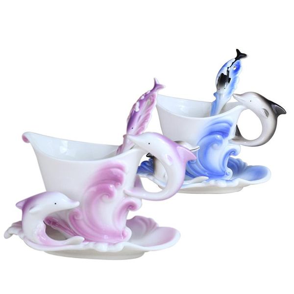mugs elegant colored ceramic dolphins enamel coffee mug porcelain suit tea water dinkware cup and saucer with spoon set
mugs elegant colored ceramic dolphins enamel coffee mug porcelain suit tea water dinkware cup and saucer with spoon set