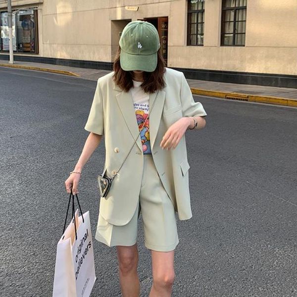 women's tracksuits shorts sets women summer simple notched short sleeve street office trendy korean style high waist baggy cozy female, Gray
women's tracksuits shorts sets women summer simple notched short sleeve street office trendy korean style high waist baggy cozy female, Gray