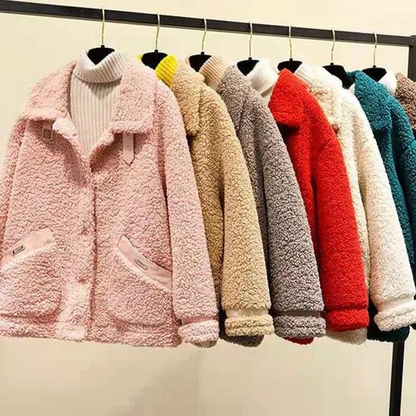 women's jackets autumn winter lamb wool jacket for women korean single breasted long sleeve faux fur coat vintage street motorcycle out, Black;brown
women's jackets autumn winter lamb wool jacket for women korean single breasted long sleeve faux fur coat vintage street motorcycle out, Black;brown
