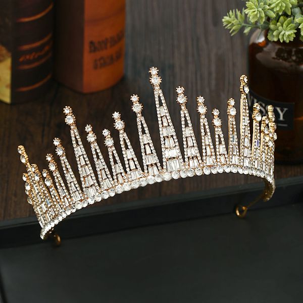 new gold wedding hair accessories crown baroque crystal headdress bride diadem tiara woman prom jewelry baroque hair ornamentsdio chan conta, Golden;white
new gold wedding hair accessories crown baroque crystal headdress bride diadem tiara woman prom jewelry baroque hair ornamentsdio chan conta, Golden;white