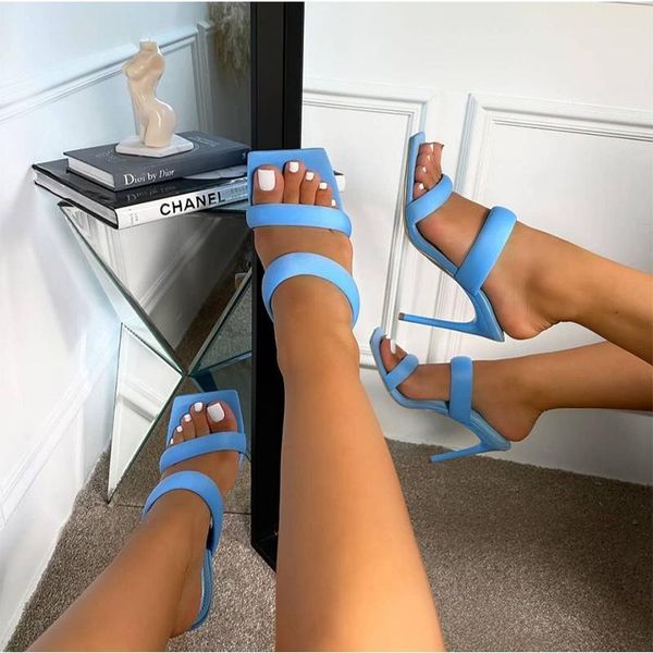 women's summer stiletto heels slippers ladies elegent blue rubber sole square toe shoes female party leather prom footwear, Black
women's summer stiletto heels slippers ladies elegent blue rubber sole square toe shoes female party leather prom footwear, Black
