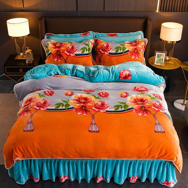 bedding sets autumn and winter thick milk velvet four-piece coral duvet cover sheet pillowcase nordic style
bedding sets autumn and winter thick milk velvet four-piece coral duvet cover sheet pillowcase nordic style