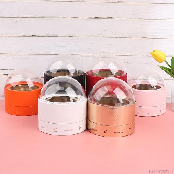 1pc double layer wedding candy box round hand holder transparent floral gift creative valentine's day rose packaging wrap
1pc double layer wedding candy box round hand holder transparent floral gift creative valentine's day rose packaging wrap