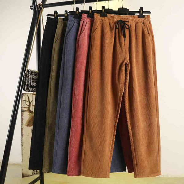 pant autumn winter vintage corduroy harem elastic high waist plus size loose pants women casual trousers pockets, Black;white
pant autumn winter vintage corduroy harem elastic high waist plus size loose pants women casual trousers pockets, Black;white