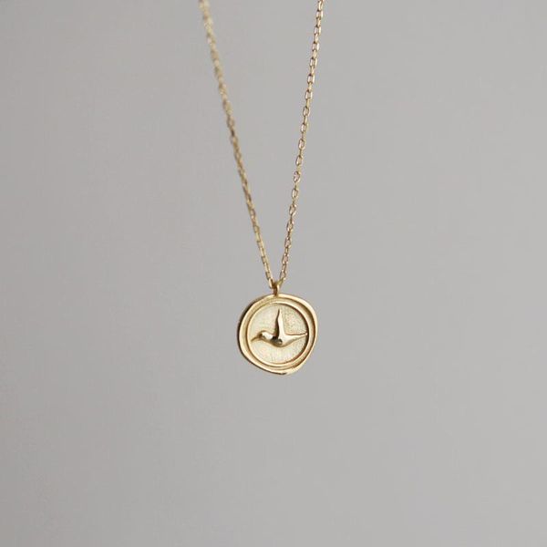 pendant necklaces women's yellow gold color bird round medal necklace trendy jewelry gift br 48, Silver
pendant necklaces women's yellow gold color bird round medal necklace trendy jewelry gift br 48, Silver